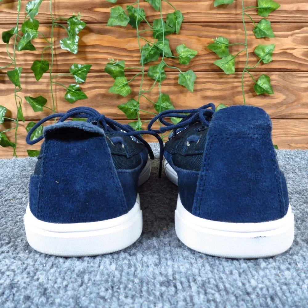 Timberland Earthkeepers Kids Boat Shoe Size 4.5 Casual‎ Navy Blue Suede Canvas
